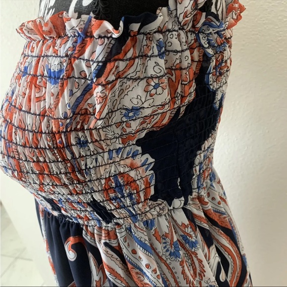 Anthropologie Lavender Field Boho Hippie Smock Dress Off SHoulder Maxi Dress S - Picture 11 of 13